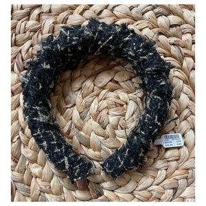 NWT Anthropologie Black Boucle Headband